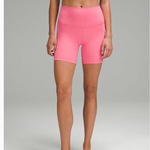 Lululemon high rise short 6’ Sakura Pink